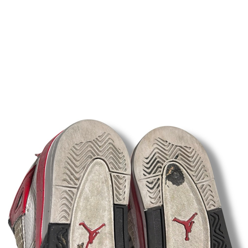 Nike Air Jordan 4 Retro 2023 BQ7669-161 White Black Red Little Boys Size 1Y - Picture 8 of 10